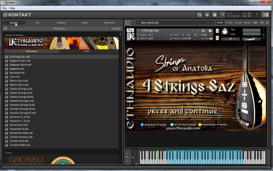 how to add library to kontakt 5 player